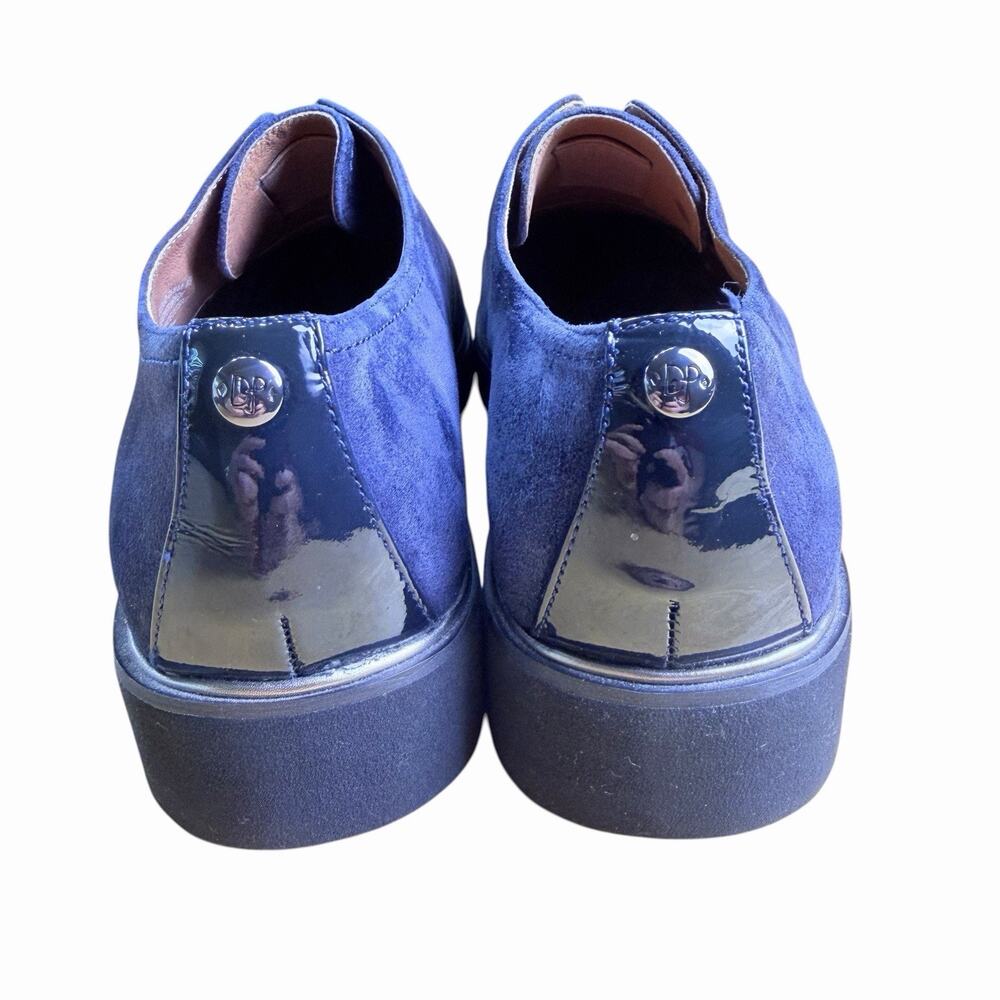 DONALD J. PLINER Cloud Blue Suede Leather Laceless Oxford Womens Shoes 8.5 M - Picture 5 of 10